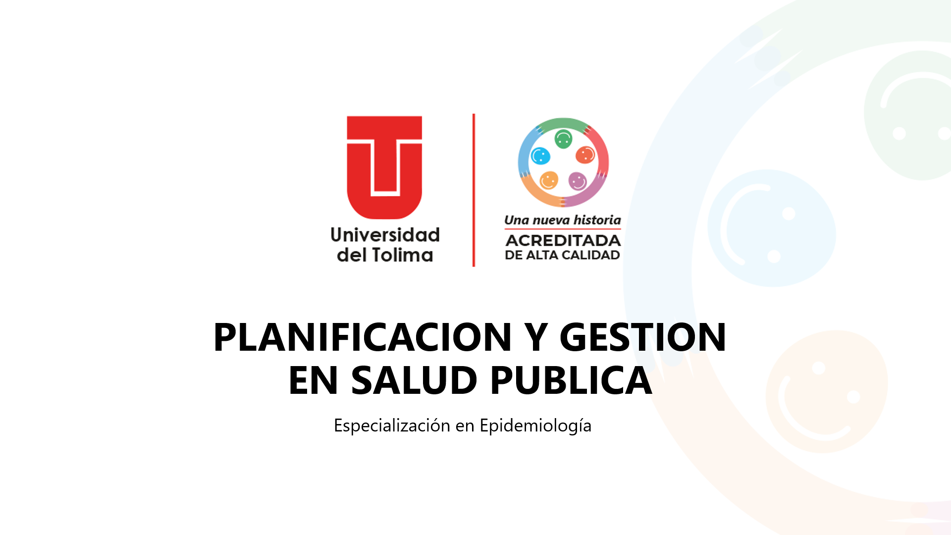 PLANIFICACION Y GESTION EN SALUD PÚBLICA